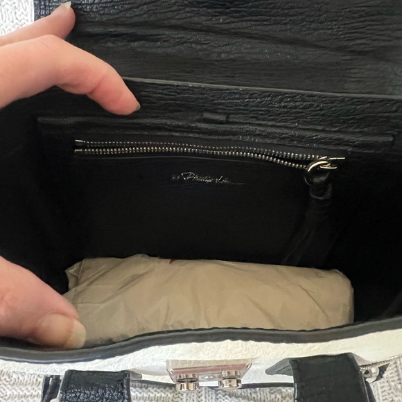 3.1Phillip Lim Pashli Tote Black/White - Picture 2 of 5